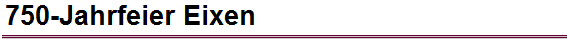 750-Jahrfeier Eixen