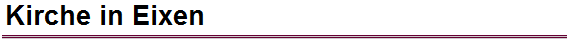 Kirche in Eixen